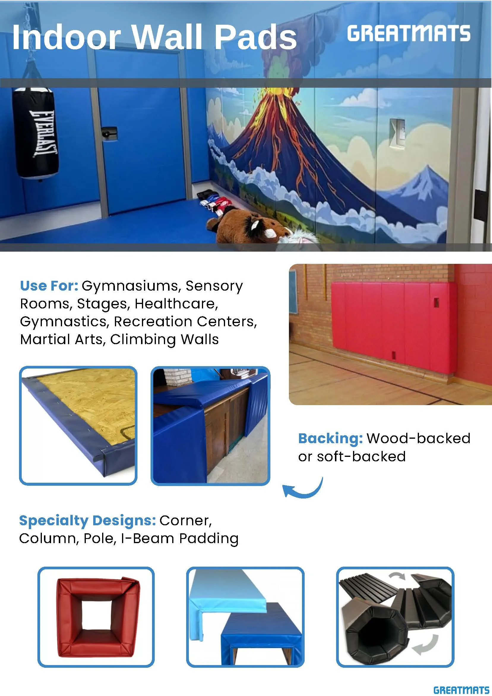 greatmats custom wall pads