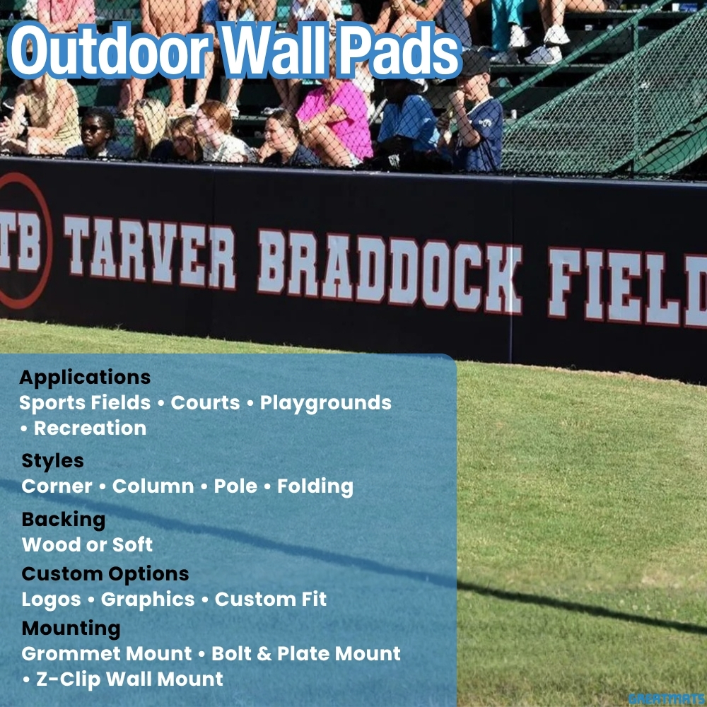 outdoor wall padding infographic