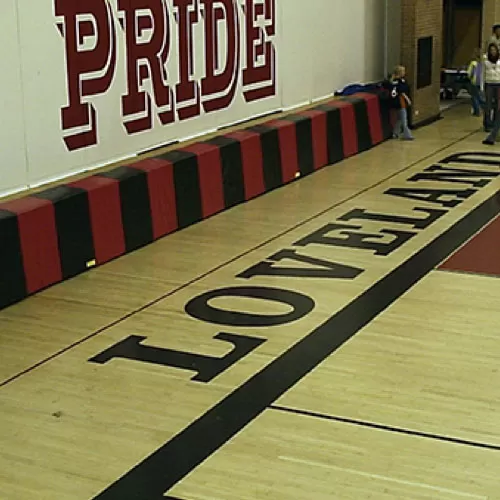 stage padding in gym for sports activities