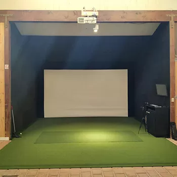 golf simulator wall protection