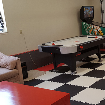 game room wall padding