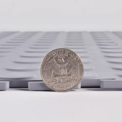 Coin Top PVC 3/16 Gray Ever thickness.