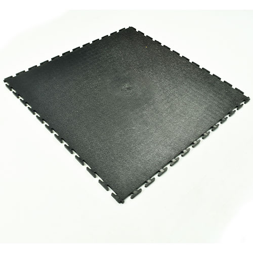 Smooth Top PVC Interlocking Black Ever Full Angle