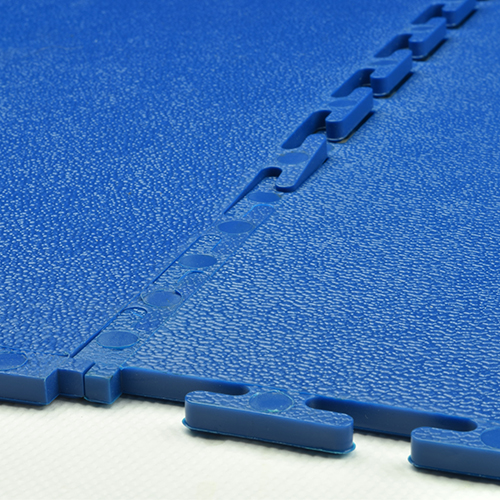 Smooth Top PVC Interlocking Color Ever Tile Blue Connected Interlock