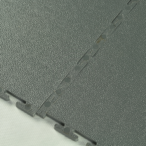 Smooth Top PVC Interlocking Grays Ever Tile Dark Gray Interlock