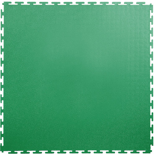 Smooth Top PVC Interlocking Color Ever Tile Green Full