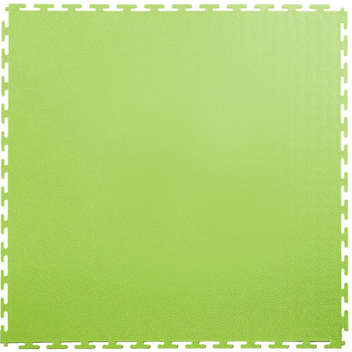 Smooth Top PVC Interlocking Color Ever Tile Light Green Full