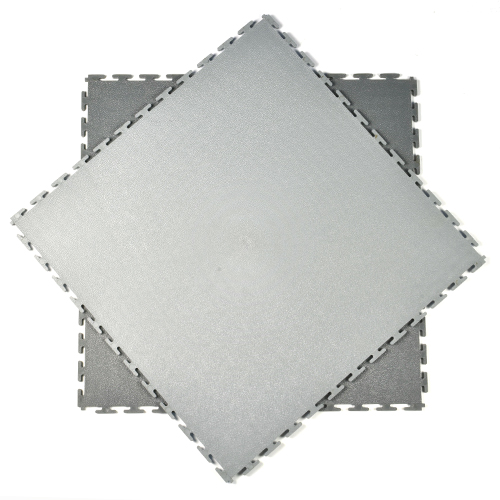 Smooth Top PVC Interlocking Grays Ever Tile Stack