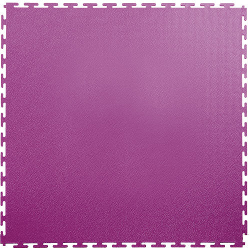 Smooth Top PVC Interlocking Color Ever Tile Purple Full
