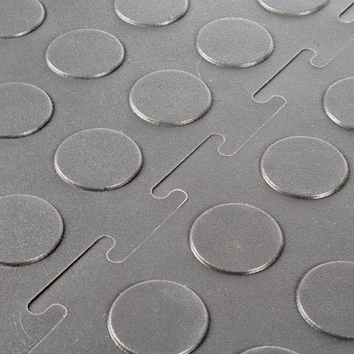 Garage Floor PVC Coin Pattern Tile
