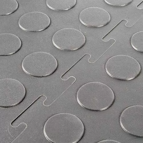 Coin Top PVC 3/16 Gray Ever gray interlock