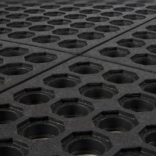 anti slip Wearwell Perforated rubber Mat with holes