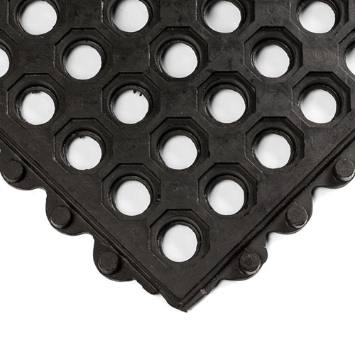 24/Seven NBR Perforated 3x3 Ft Mat corner
