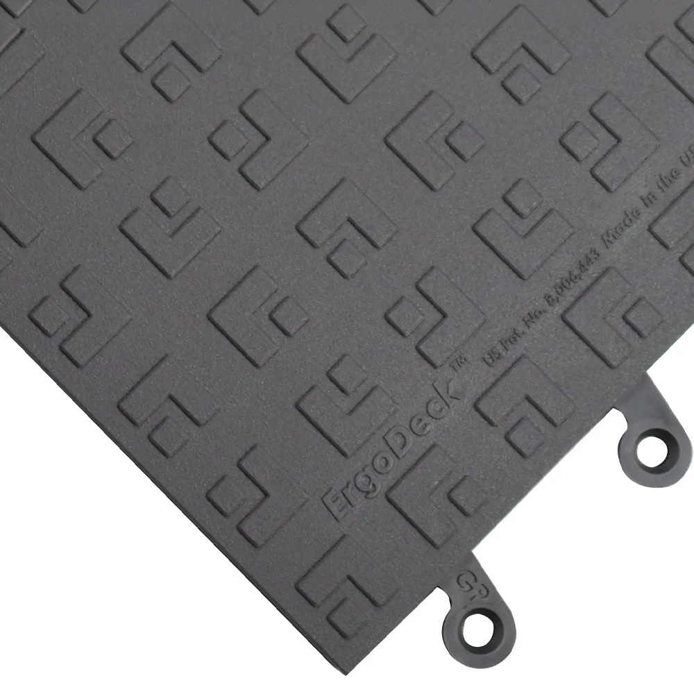 Wearwell ErgoDeck MAX Geometric Tile 7/8 Inch x 18x18 Inches Case of 10 corner