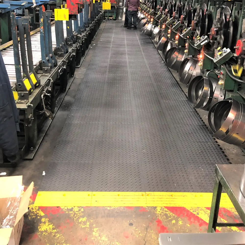 Wearwell ErgoDeck MAX Diamond Tile 7/8 Inch x 18x18 Inches Case of 10 industrial install