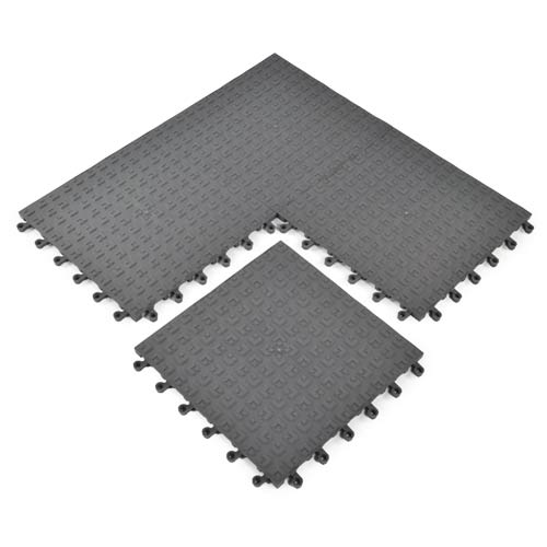 plastic flooring tiles for manufacturing facility
