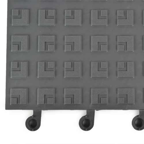 Wearwell ErgoDeck Comfort Solid 18x18 Inch Tile edge.