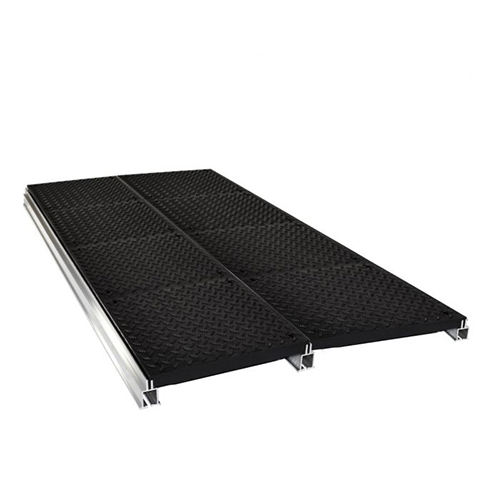 Wearwell Foundation Platform System Diamond-Plate 4x36x36 Inch Kit Double