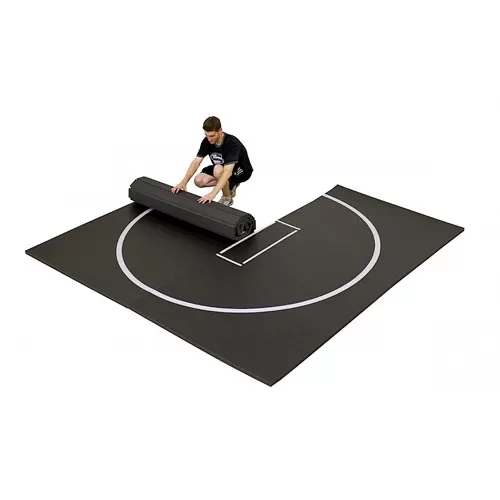 home wrestling mma mat 10x10 ft in black color