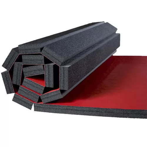 10x10 Ft Wrestling Mats 1.25 Inch red roll.