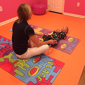 orange kids flooring