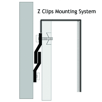 Attaching your gym wall pads is a simple procedure with Z-Clips