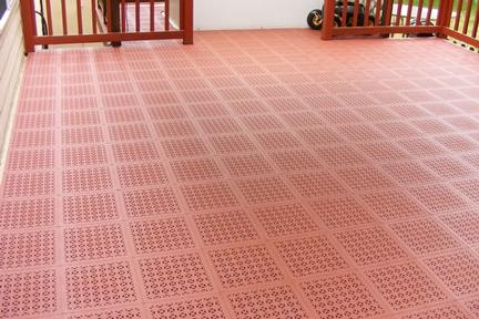 PVC StayLock Outdoor Deck Floor Tiles - 5 Colors