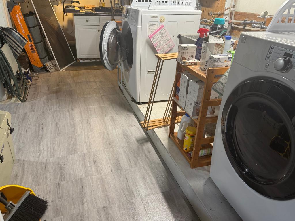 wood look basement flooring