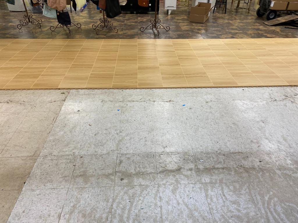 max tiles over vinyl floors