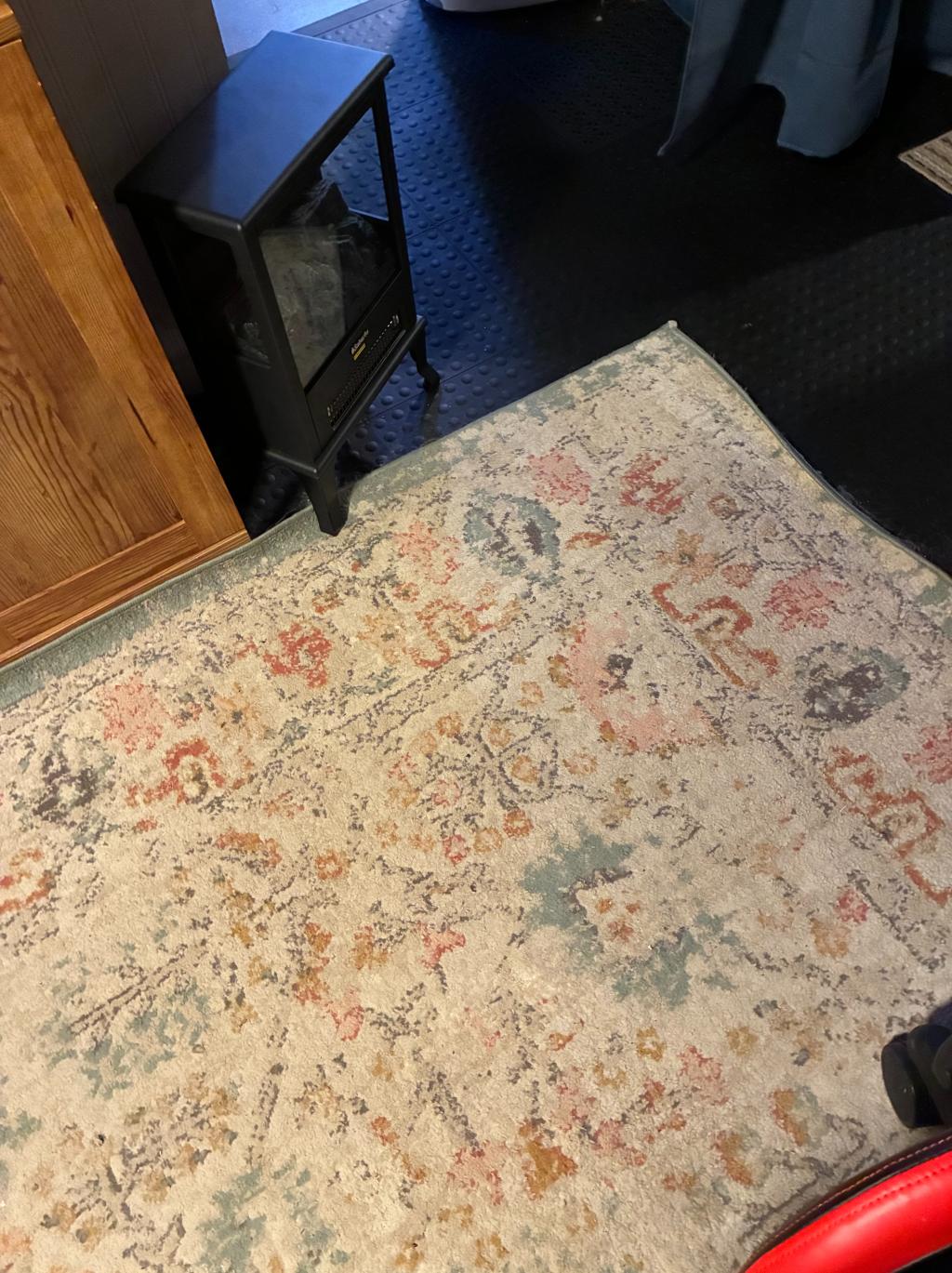staylock bump top basement floors under rug