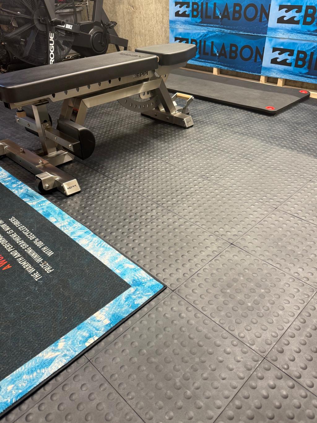 staylock bump top tiles for home gym