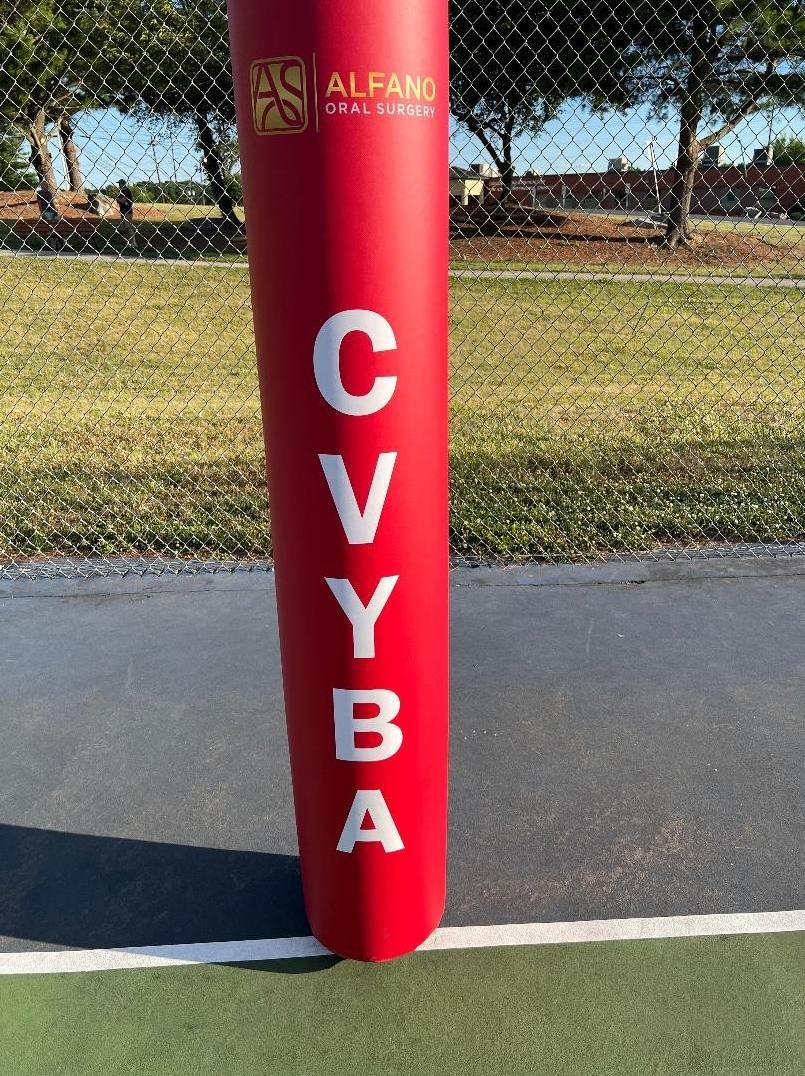 pole padding with custom graphics