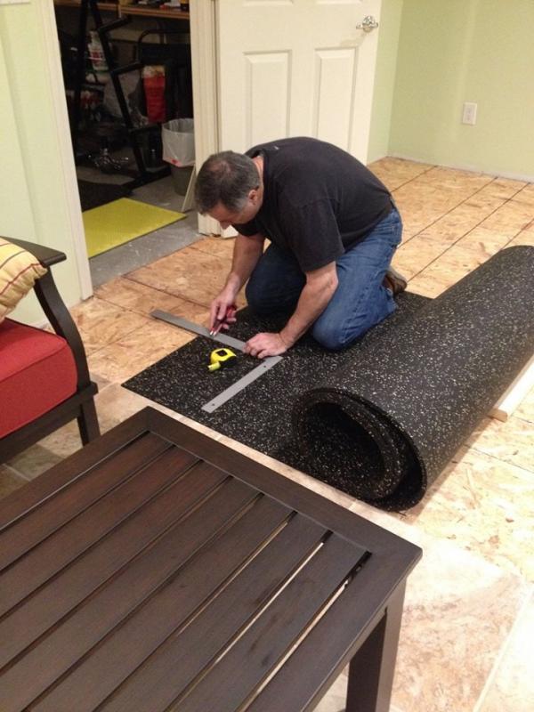 Rubber Flooring Rolls Geneva 1/2 Inch 10% Color Per SF customer review photo 1