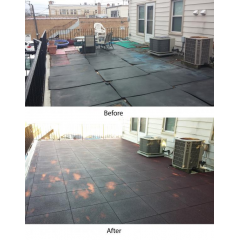 Sterling Rooftop Tiles will not curl like the previously used rubber mats. thumbnail