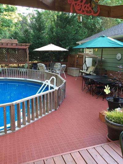 Patio Outdoor Tile Pool Deck