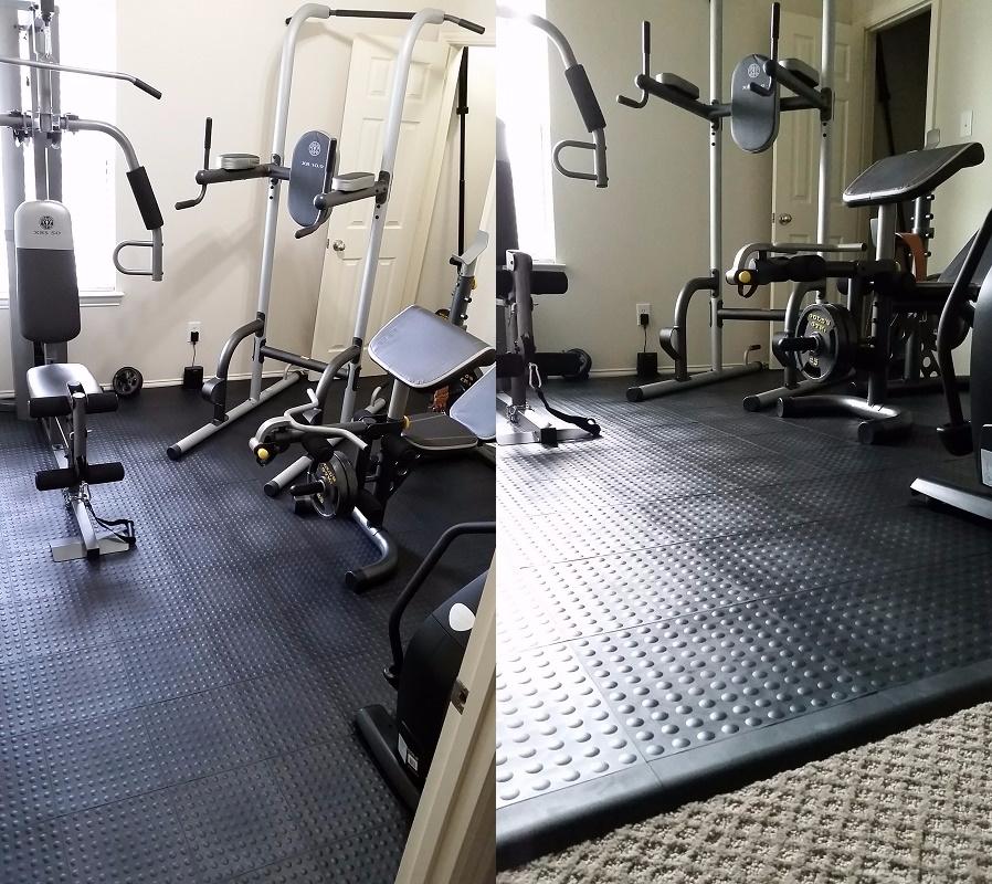 Best Gym Floor Over Carpet for Home - StayLock Tiles