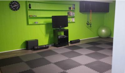 Foam mat flooring for home exercise zoom class