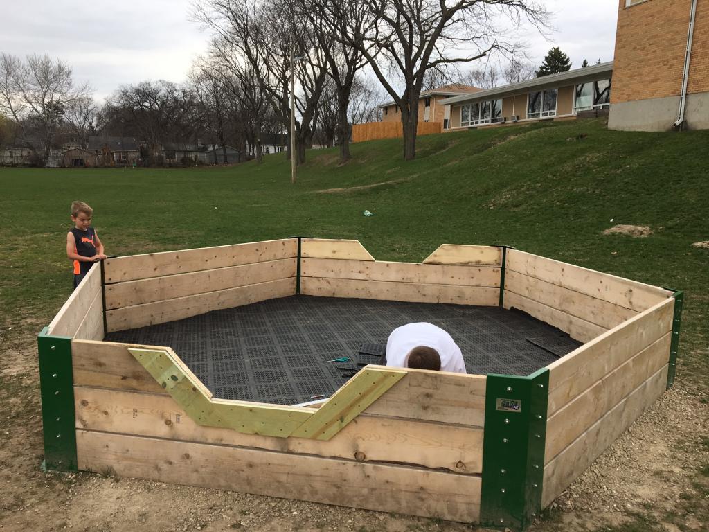 Gaga Pit Patio Deck Tiles Flooring Over Gravel