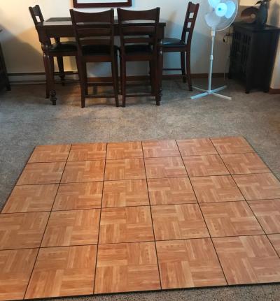 Basement Portable Floor Tile 5/8 Inch x 1x1 Ft. customer review photo 1