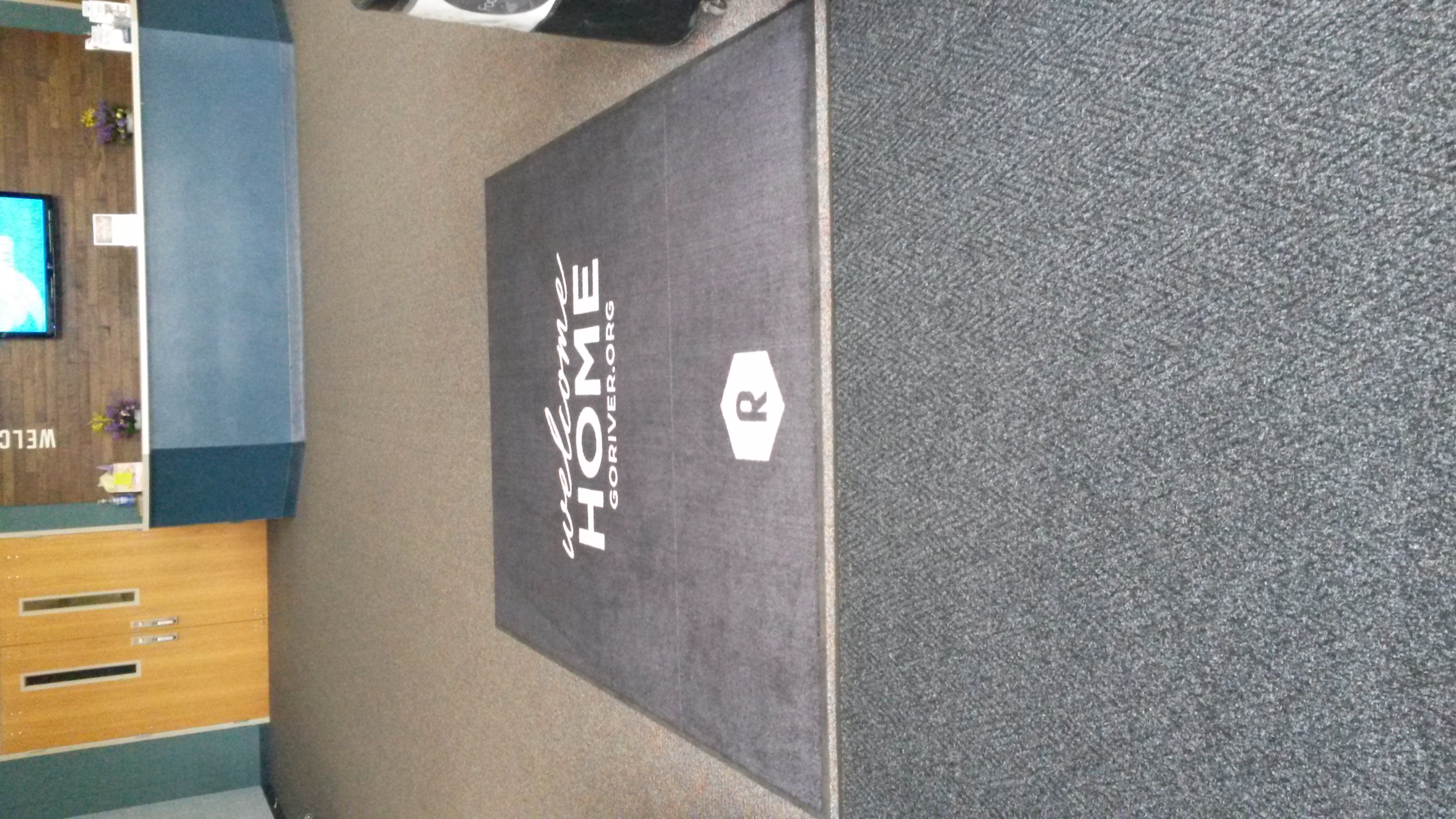 affordable office entry mat with logo