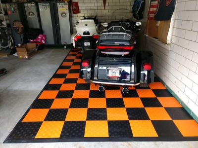 Garage Floor Tile Diamond 5/8 Inch x 1x1 Ft. customer review photo 3