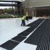 Roof Open Drainage Tile systems installing.