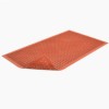 Beveled Drain Step Anti-Fatigue Mat 3X5 ft Red full ang corner curl.