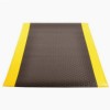 Bubble Sof-Tred with Dyna Shield Anti-Fatigue Mat 2x3 ft full tile black and yellow.