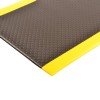 Bubble Sof-Tred with Dyna Shield Anti-Fatigue Mat 2x6 ft black yellow corner