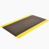 Cushion Trax Anti-Fatigue Mat 3x12 ft full ang black yellow.