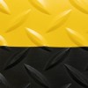 Cushion Trax Anti-Fatigue Mat 3x75 ft black yellow texture closeup