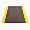 Diamond Sof-Tred With Dyna Shield Anti-Fatigue Mat 2x3 ft black yellow full tile.