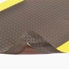 Dura Trax Grande Anti-Fatigue Mat 2x75 ft close curl black yellow.