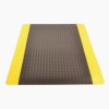 Ergo Trax Grande Anti-Fatigue Mat 3x5 ft black yellow full tile.